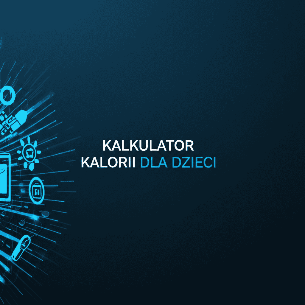 Dziecko używające kalkulatora kalorii